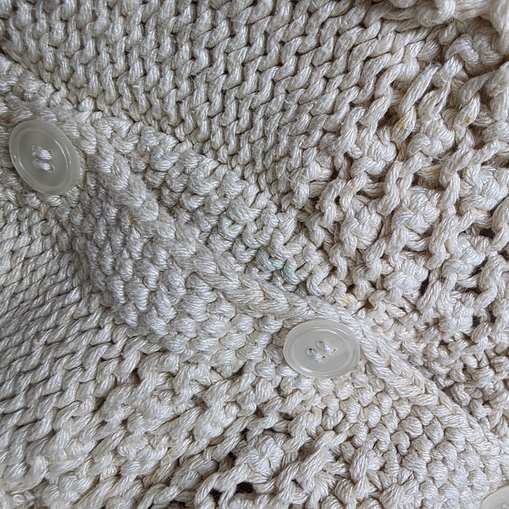 Vintage talbots hand knit silk blend vest - Picture 8 of 9